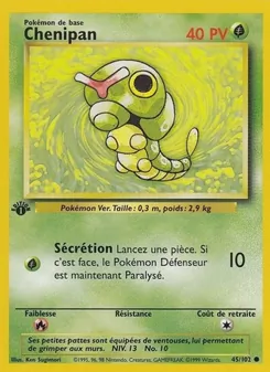 Carte Chenipan de l'extension Set de Base, numéro 45/102