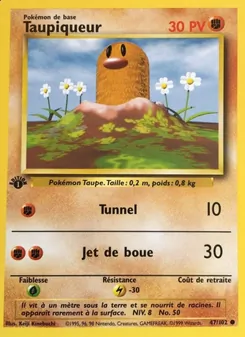 Carte Taupiqueur de l'extension Set de Base, numéro 47/102
