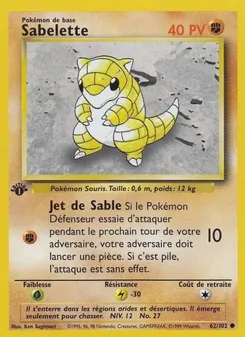 Carte Sabelette de l'extension Set de Base, numéro 62/102
