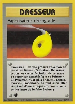 Carte Vaporisateur rétrograde de l'extension Set de Base, numéro 72/102