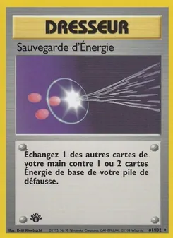 Carte Sauvegarde d'Énergie de l'extension Set de Base, numéro 81/102