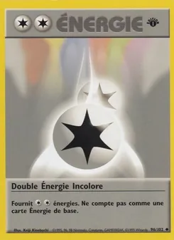 Carte Double Énergie Incolore de l'extension Set de Base, numéro 96/102