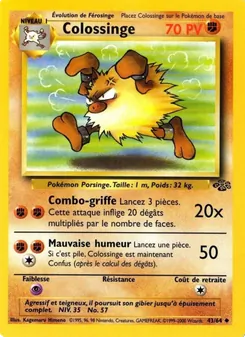 Carte Colossinge de l'extension Jungle, numéro 43/64