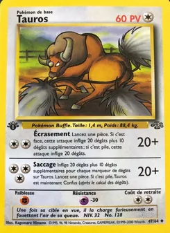 Carte Tauros de l'extension Jungle, numéro 47/64