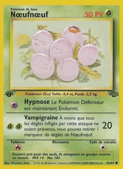 Carte Nœufnœuf de l'extension Jungle, numéro 52/64