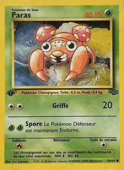 Carte Paras de l'extension Jungle, numéro 59/64