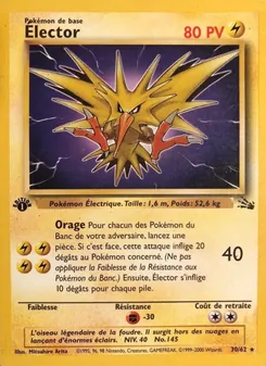 Carte Élector de l'extension Fossile, numéro 30/62