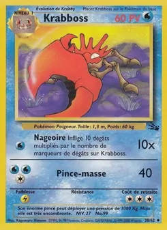 Carte Krabboss de l'extension Fossile, numéro 38/62