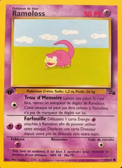 Carte Ramoloss de l'extension Fossile, numéro 55/62