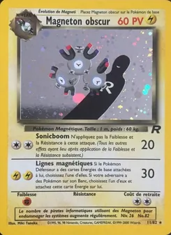 Carte Magneton obscur de l'extension Team Rocket, numéro 11/82