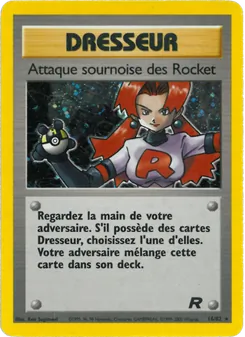 Carte Attaque sournoise des Rocket de l'extension Team Rocket, numéro 16/82