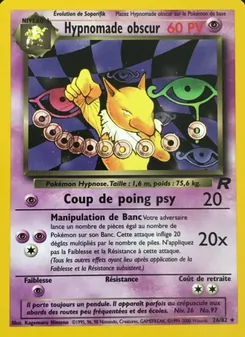 Carte Hypnomade obscur de l'extension Team Rocket, numéro 26/82