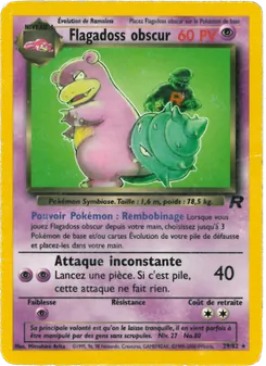 Carte Flagadoss obscur de l'extension Team Rocket, numéro 29/82