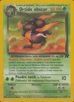 Carte Ortide obscur de l'extension Team Rocket, numéro 36/82
