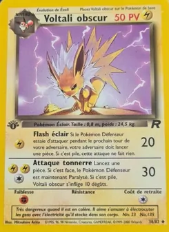 Carte Voltali obscur de l'extension Team Rocket, numéro 38/82