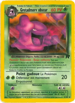 Carte Grotadmorv obscur de l'extension Team Rocket, numéro 41/82