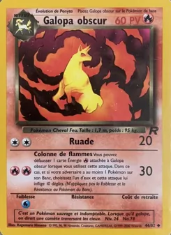 Carte Galopa obscur de l'extension Team Rocket, numéro 44/82