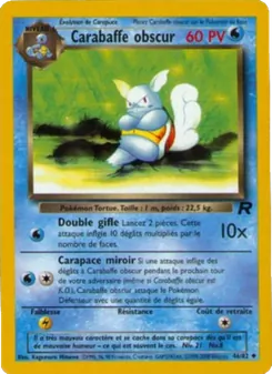 Carte Carabaffe obscur de l'extension Team Rocket, numéro 46/82