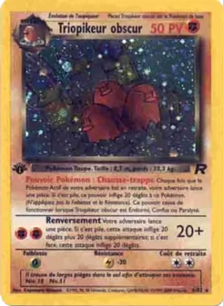 Carte Triopikeur obscur de l'extension Team Rocket, numéro 6/82