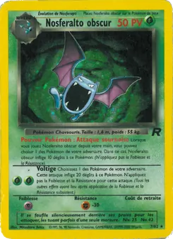 Carte Nosferalto obscur de l'extension Team Rocket, numéro 7/82