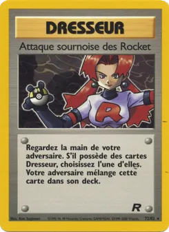 Carte Attaque sournoise des Rocket de l'extension Team Rocket, numéro 72/82
