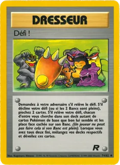 Carte Défi ! de l'extension Team Rocket, numéro 74/82