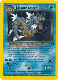 Carte Léviator obscur de l'extension Team Rocket, numéro 8/82
