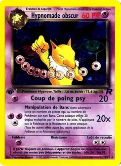 Carte Hypnomade obscur de l'extension Team Rocket, numéro 9/82