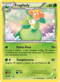 Carte Fragilady de l'extension Noir & Blanc, numéro 10/114