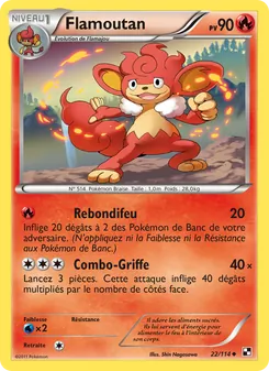 Carte Flamoutan de l'extension Noir & Blanc, numéro 22/114