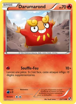 Carte Darumarond de l'extension Noir & Blanc, numéro 23/114