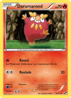Carte Darumarond de l'extension Noir & Blanc, numéro 24/114