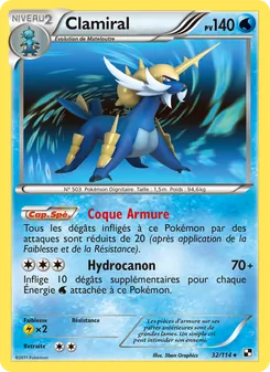 Carte Clamiral de l'extension Noir & Blanc, numéro 32/114