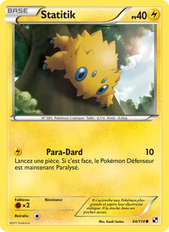 Carte Statitik de l'extension Noir & Blanc, numéro 44/114