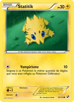 Carte Statitik de l'extension Noir & Blanc, numéro 45/114