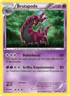 Carte Brutapode de l'extension Noir & Blanc, numéro 54/114