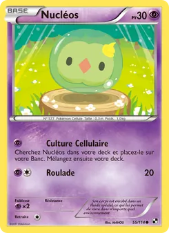 Carte Nucléos de l'extension Noir & Blanc, numéro 55/114