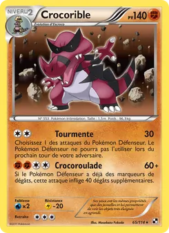 Carte Crocorible de l'extension Noir & Blanc, numéro 65/114