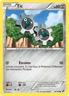 Carte Tic de l'extension Noir & Blanc, numéro 74/114