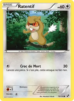 Carte Ratentif de l'extension Noir & Blanc, numéro 78/114