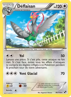 Carte Déflaisan de l'extension Noir & Blanc, numéro 86/114