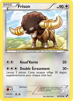 Carte Frison de l'extension Noir & Blanc, numéro 90/114