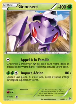 Carte Genesect de l'extension Explosion Plasma, numéro 10/101