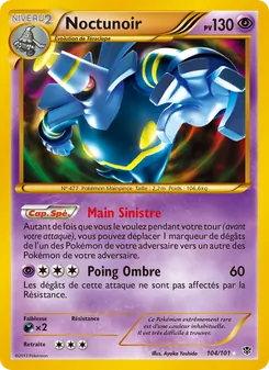 Carte Noctunoir de l'extension Explosion Plasma, numéro 104/101