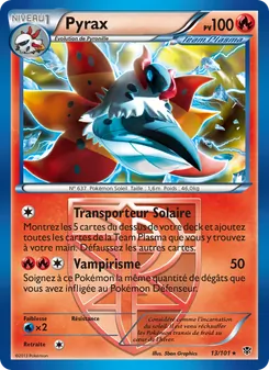 Carte Pyrax de l'extension Explosion Plasma, numéro 13/101