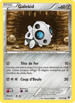 Carte Galekid de l'extension Explosion Plasma, numéro 57/101