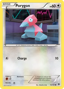 Carte Porygon de l'extension Explosion Plasma, numéro 72/101
