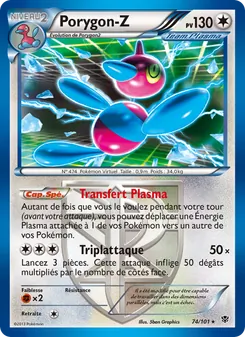 Carte Porygon-Z de l'extension Explosion Plasma, numéro 74/101