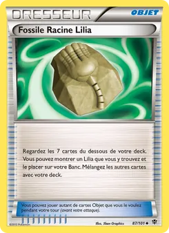 Carte Fossile Racine Lilia de l'extension Explosion Plasma, numéro 87/101