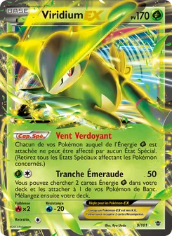 Carte Viridium EX de l'extension Explosion Plasma, numéro 9/101